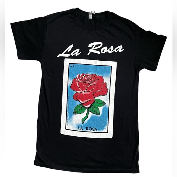 La Rosa loteria mexican bingo graphic tee - Picture 1 of 11